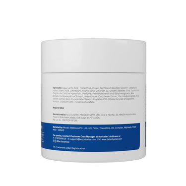 Be Bodywise 12% AHA Body Scrub | Exfoliating Scrub with Glycolic Acid & Lactic Acid | Smoothens Strawberry Skin & Rough Bumps | Oat & Aloe Extract for Hydration | Vitamin E for Skin Protection | 300g